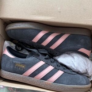 Adidas Women's Charcoal and Blush Sneakers